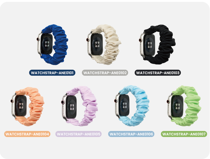 Multiple color options for scrunchie band