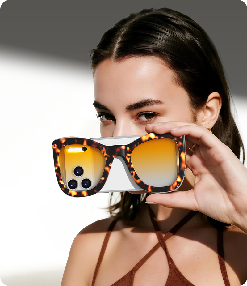 Fashion sunglasses style phone case lifestyle image