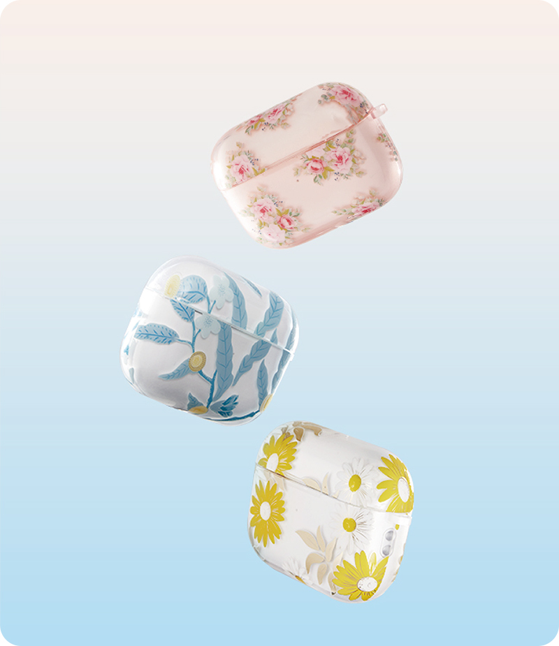 Floating floral pattern case options