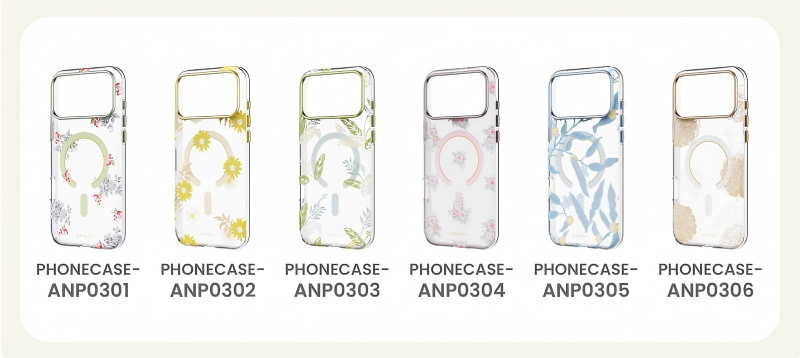 Multiple floral IMD case designs