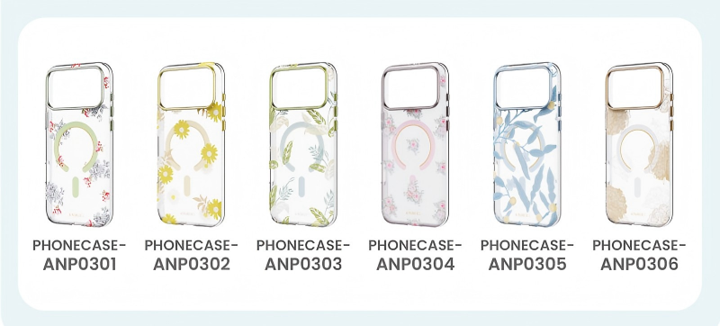 Multiple floral IMD case designs