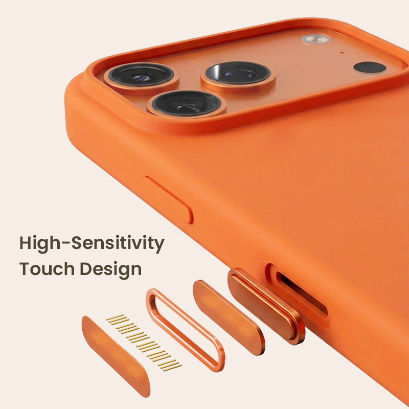 High-sensitivity button structure detail