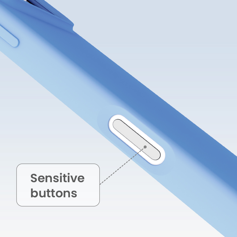 Sensitive button design for TPU case