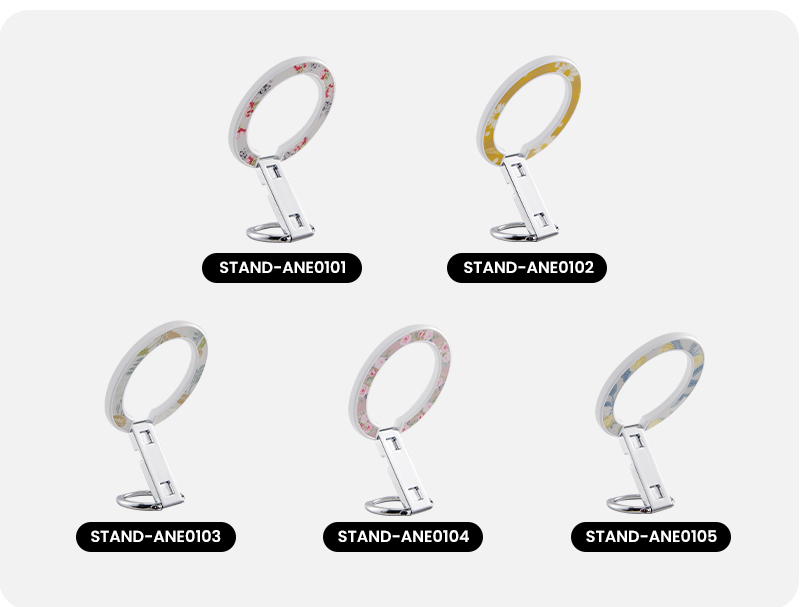 Multiple pattern options for magnetic ring holder