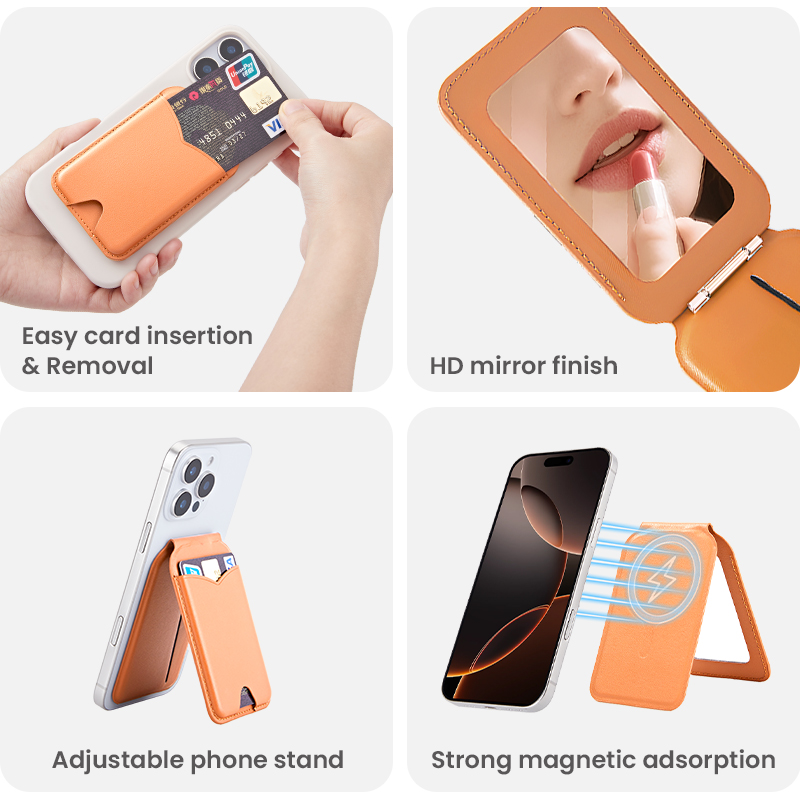 Card storage and mirror stand details