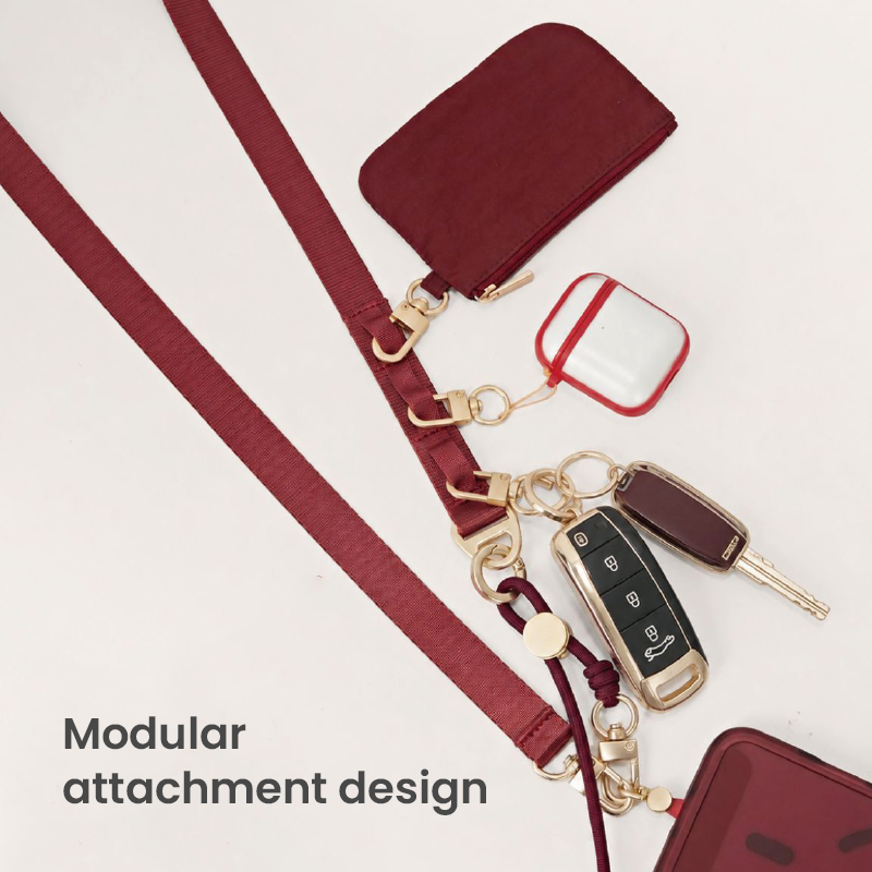Modular attachment layout with daily accessories