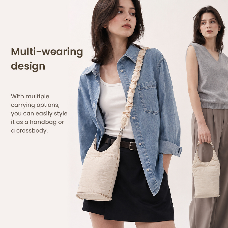 Handbag and crossbody wearing options