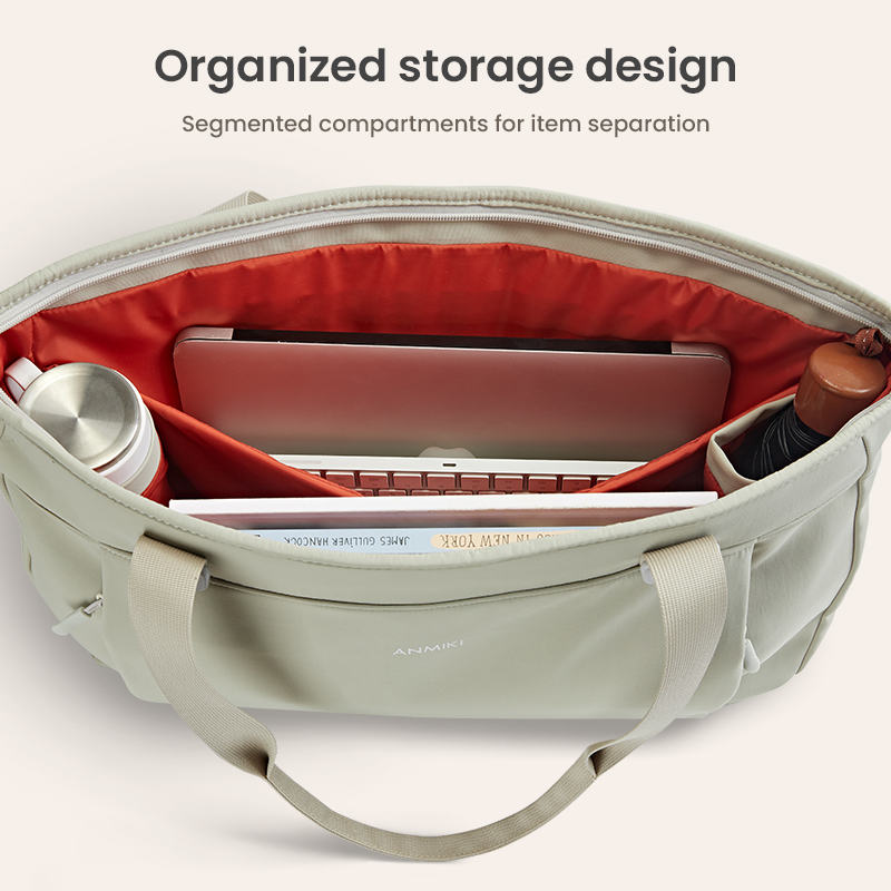 Interior layout with separated storage sections