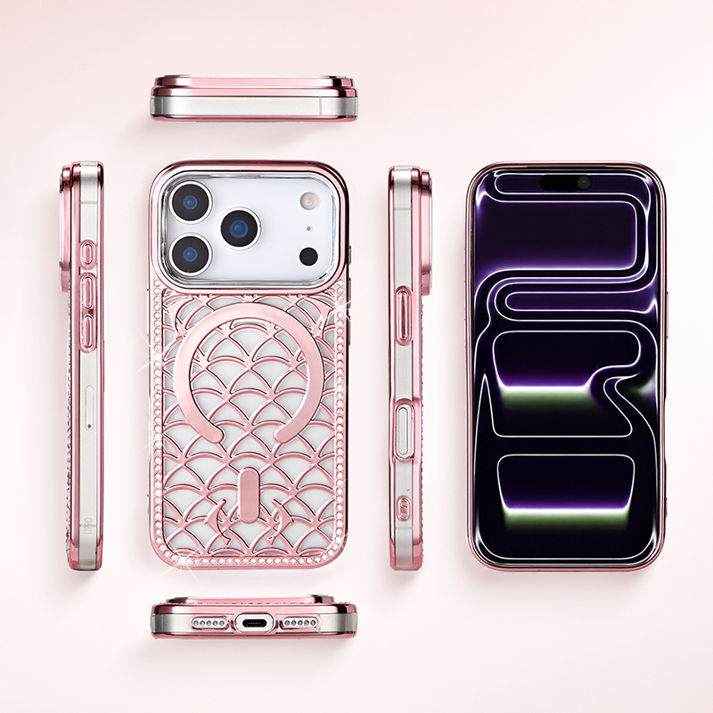 Full view of luxury metallic phone case
