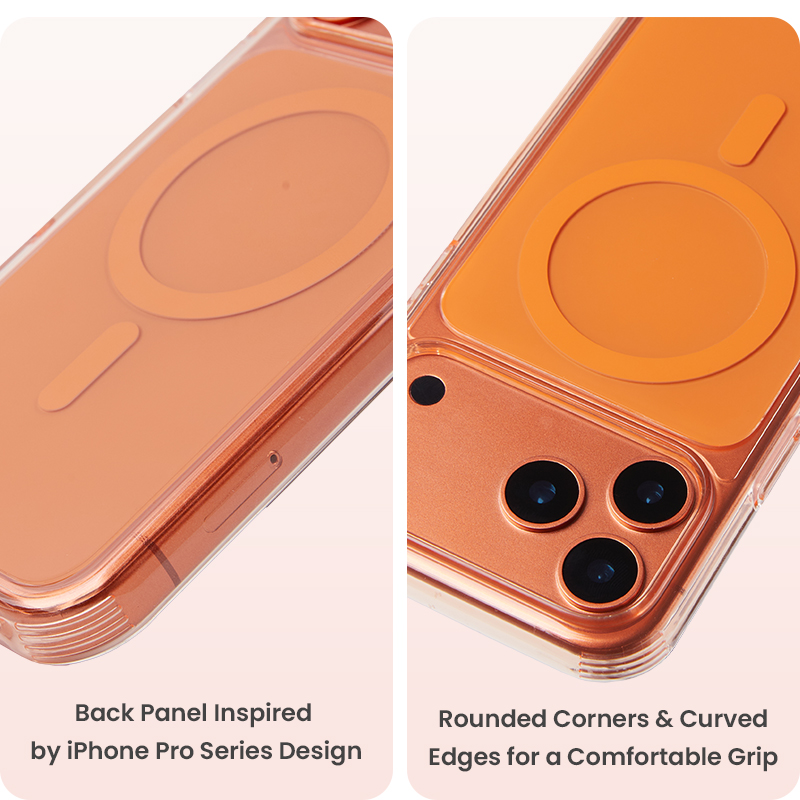 Rounded corners and curved edge grip design