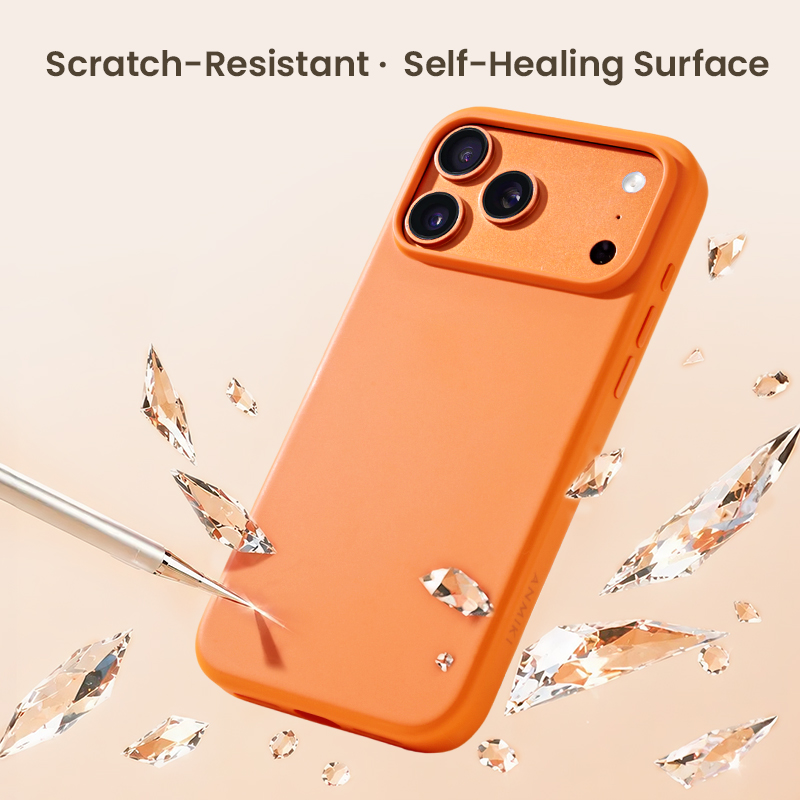 Scratch-resistant self-healing surface detail