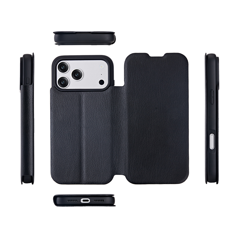 Leather wallet phone case structure view