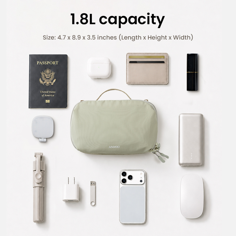 Capacity layout with travel essentials