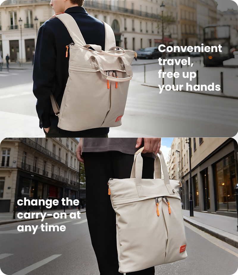Two-way carrying backpack tote bag