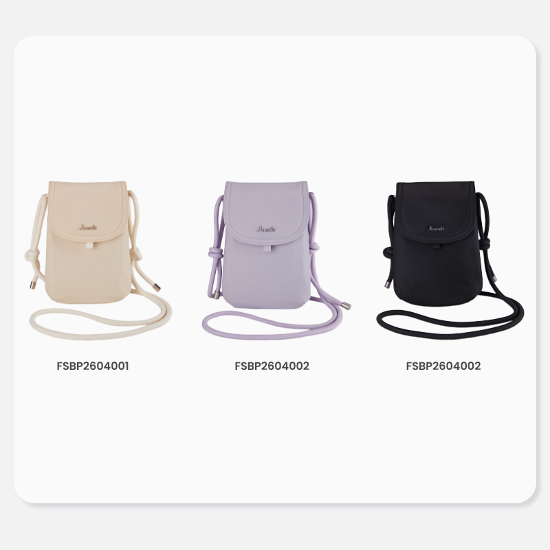 Beige purple and black color options