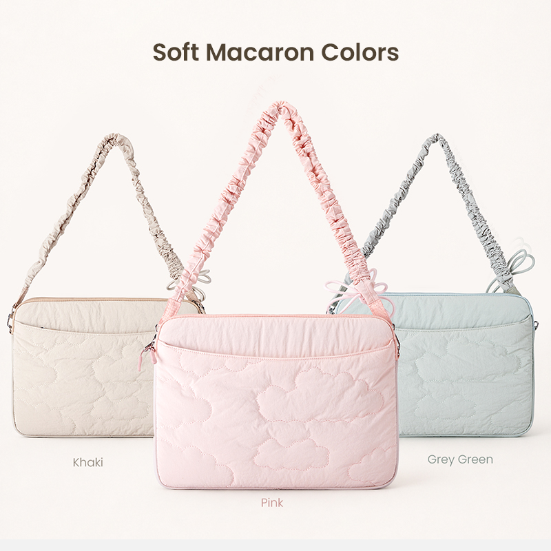Macaron color laptop bag options