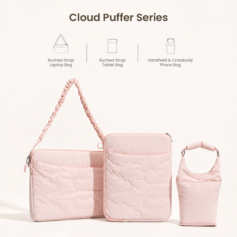 Cloud puffer laptop bag series collection