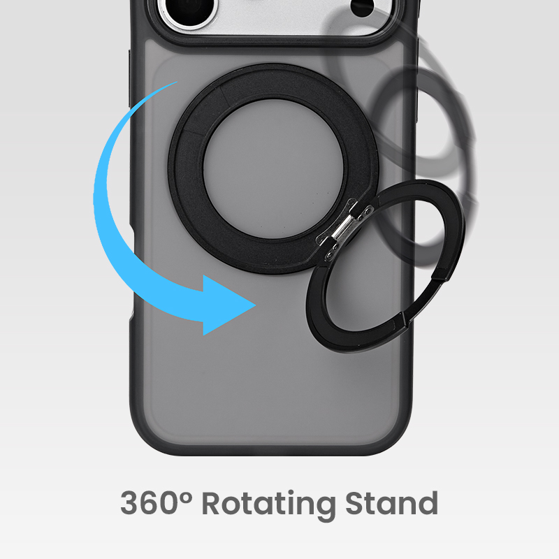 360 degree rotating ring stand detail