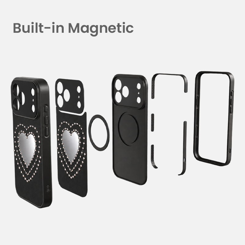 Built-in magnetic structure inside the case