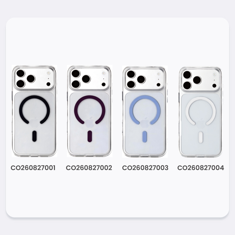 Color options for copolyester clear magnetic phone case