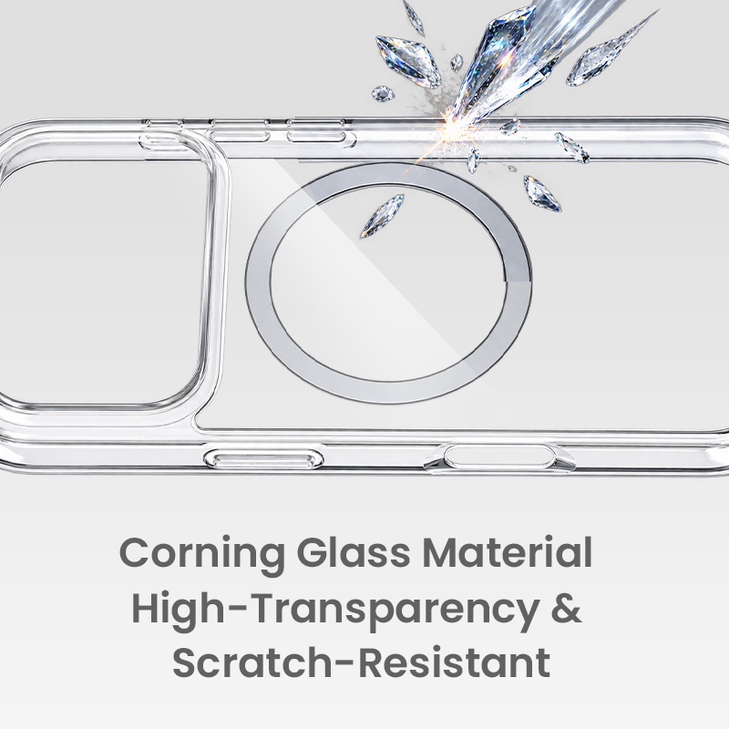Corning Glass and TPU material phone case detail