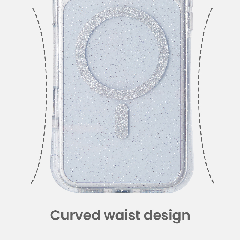 Curved waist design for comfortable grip