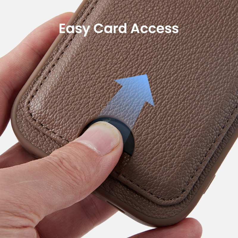 Thumb opening for easy card access