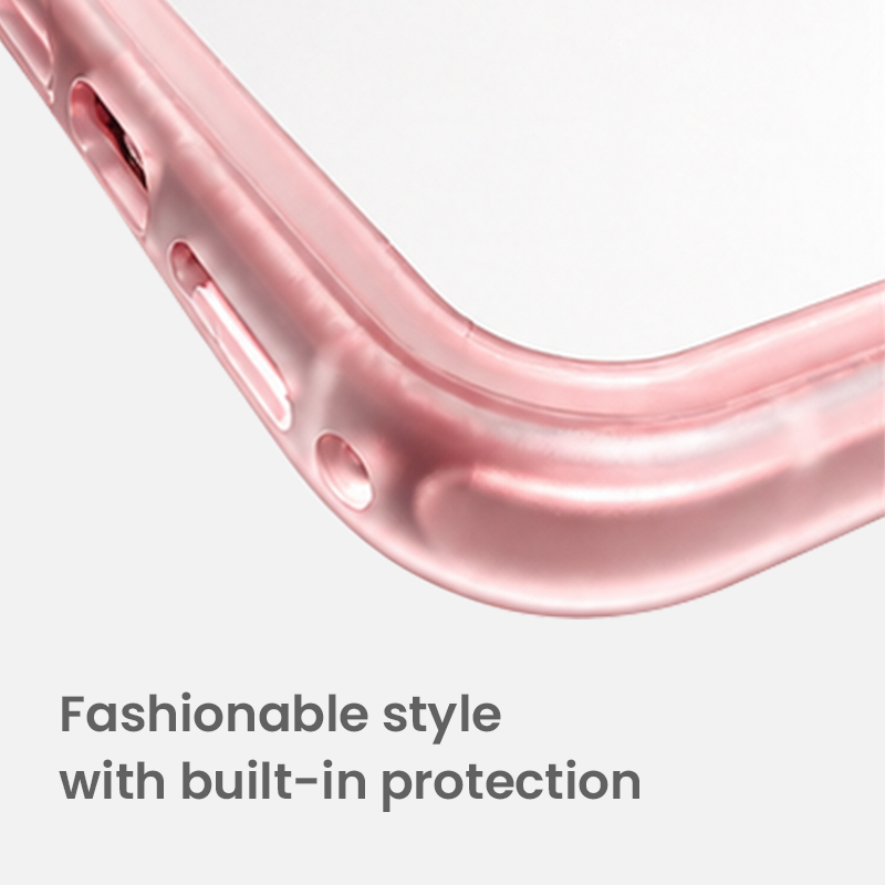 Protective frame with a fashionable translucent finish