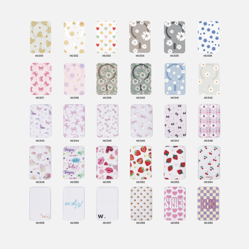 Fashion and pattern back panel collection