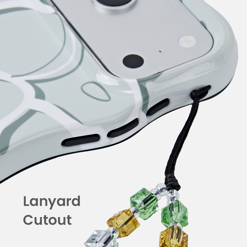 Built-in lanyard cutout