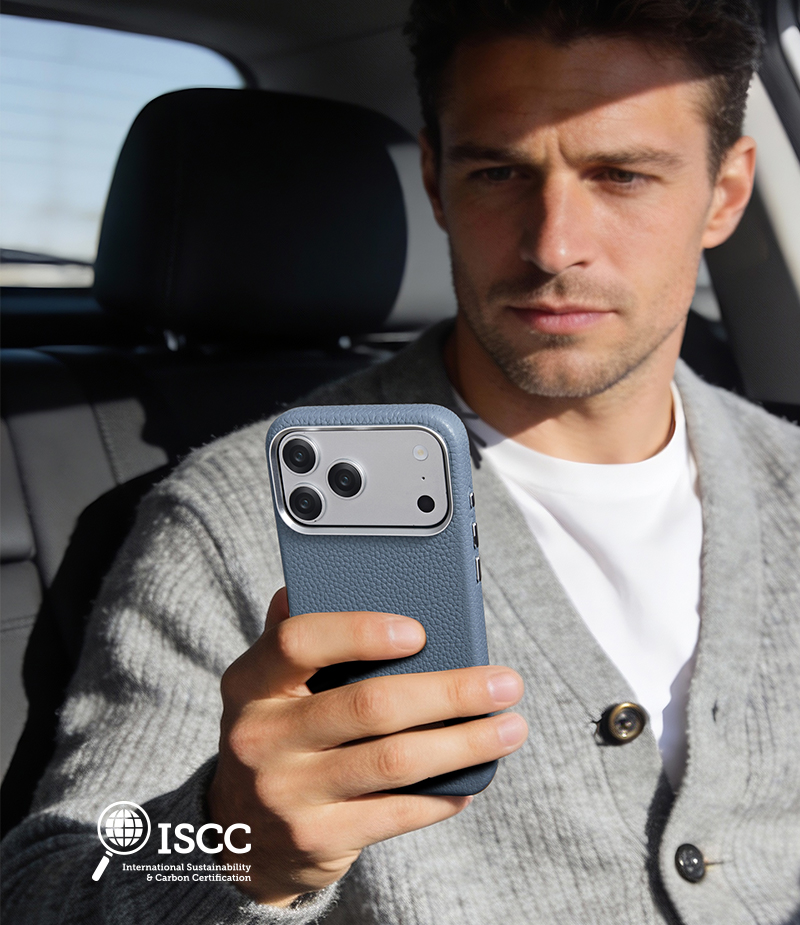 Litchi-grain leather phone case for iPhone 18 Pro Max