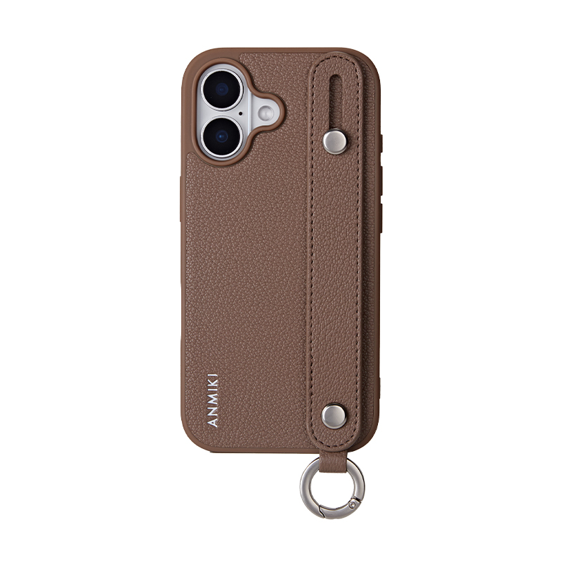 Litchi-Grain Wrist-Strap Phone Case for iPhone 17 - Image 3