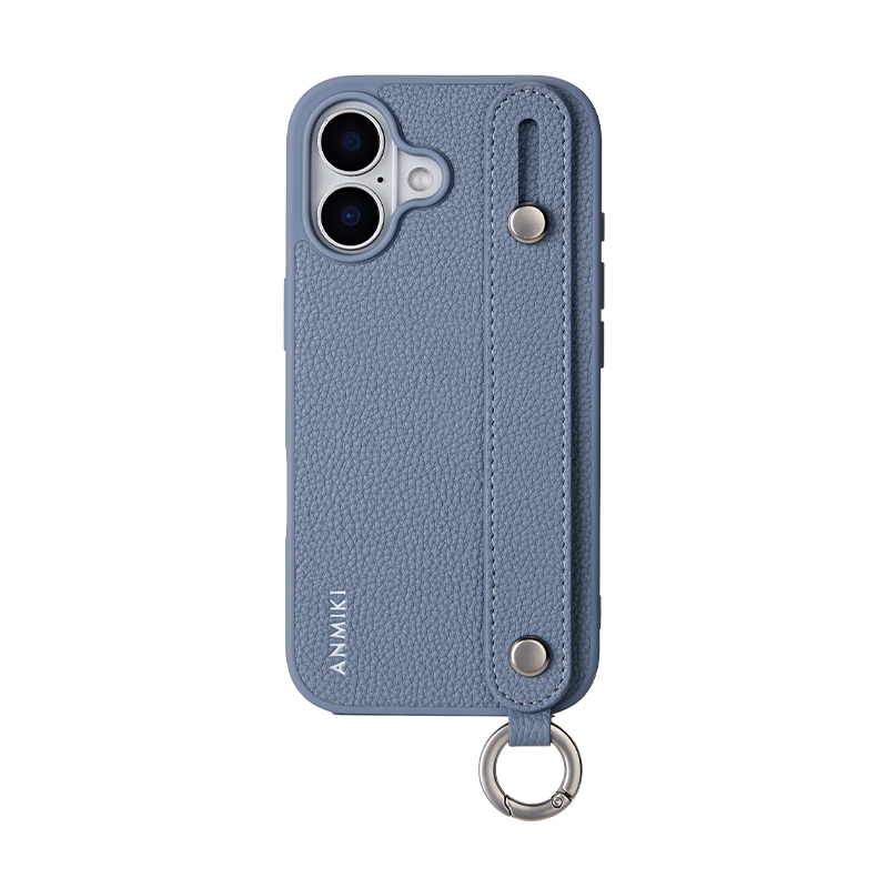 Litchi-Grain Wrist-Strap Phone Case for iPhone 17 - Image 2