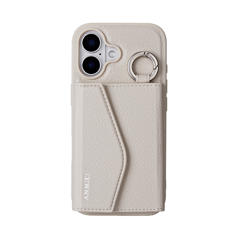 Leather Lanyard Wallet Phone Case for iPhone 17