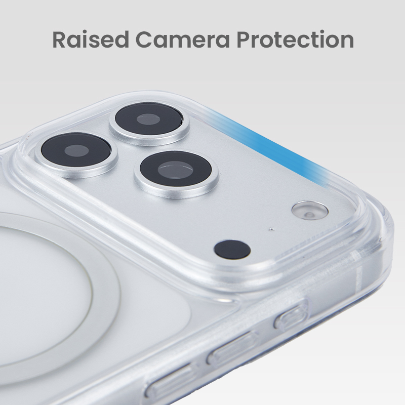 Raised camera protection on Corning Glass phone case