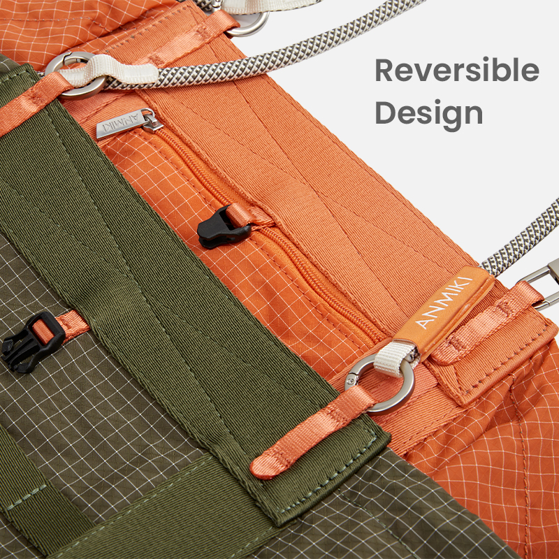 Two-sided reversible tote bag design