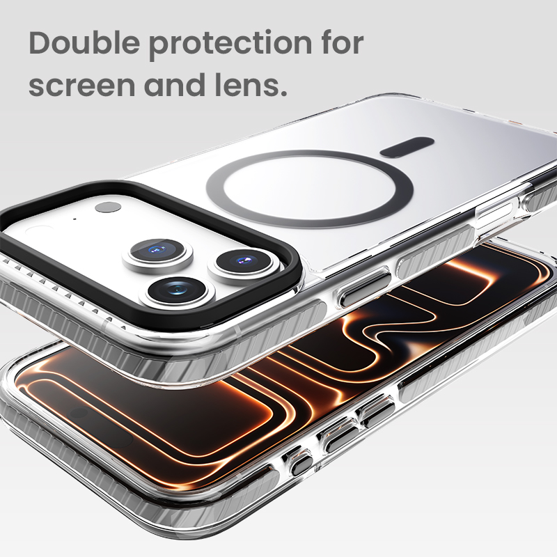 Raised edges for screen and camera protection