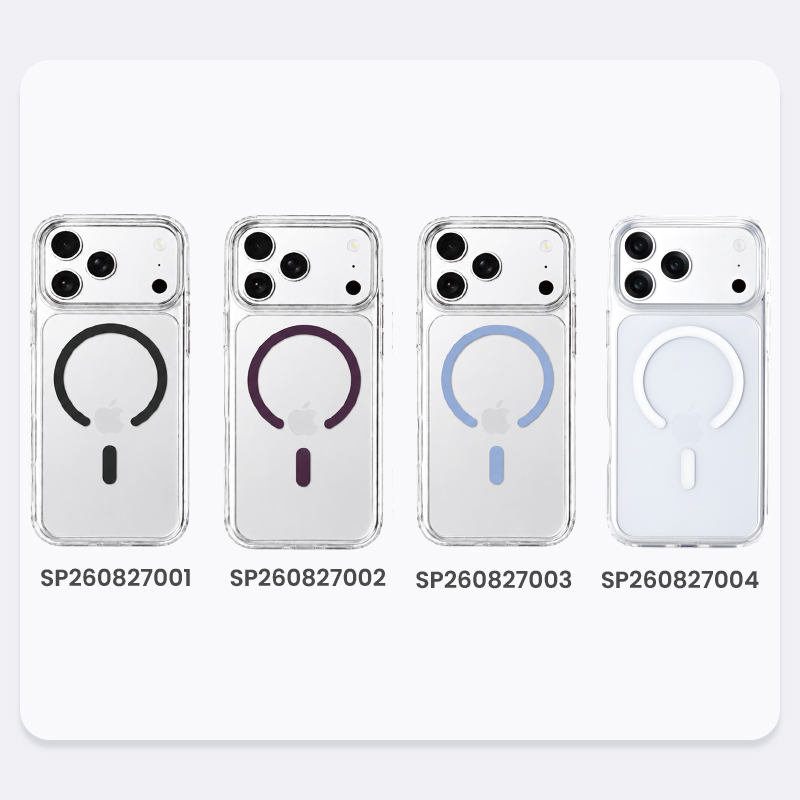 Black, purple, blue and white ring color options