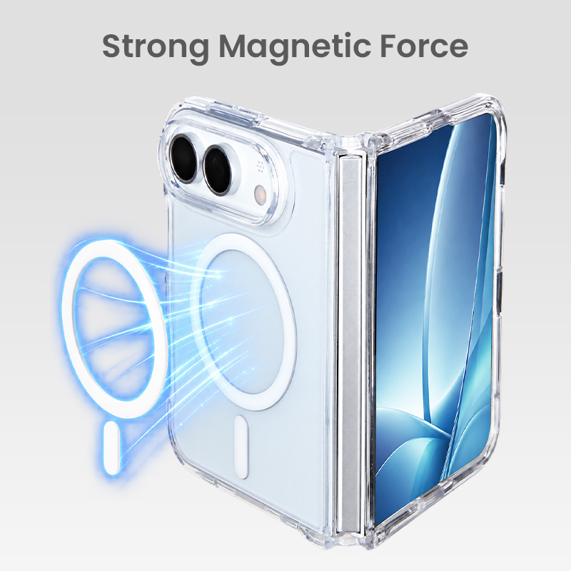 Strong magnetic force foldable phone case