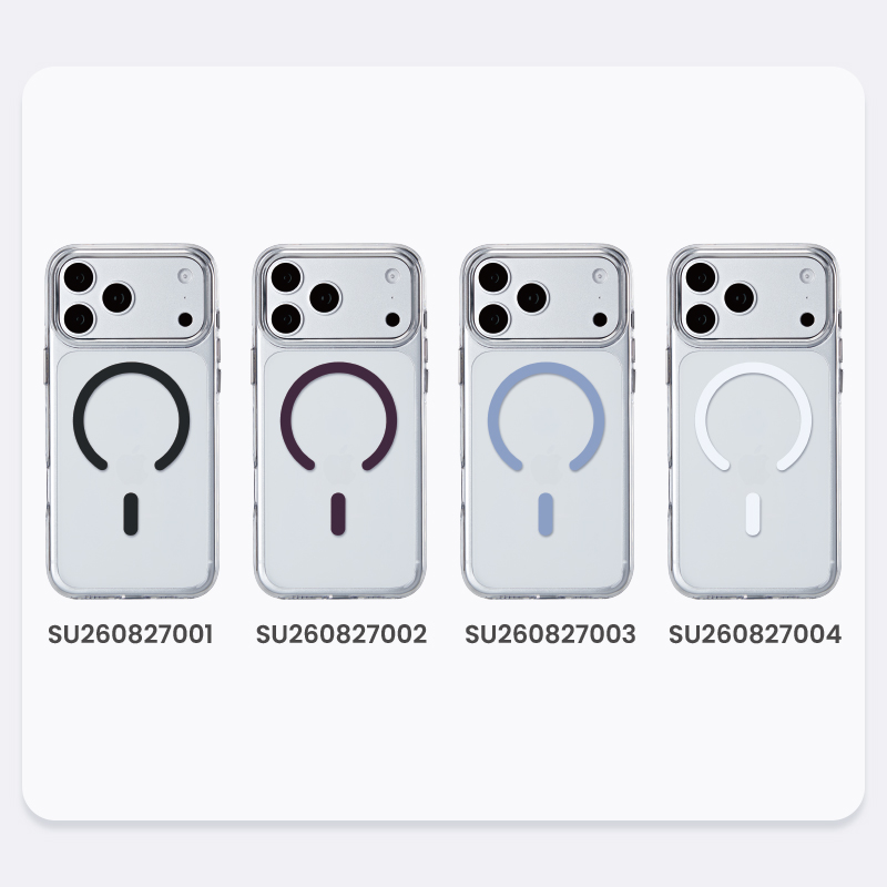 Color options for SURPASS clear magnetic phone case