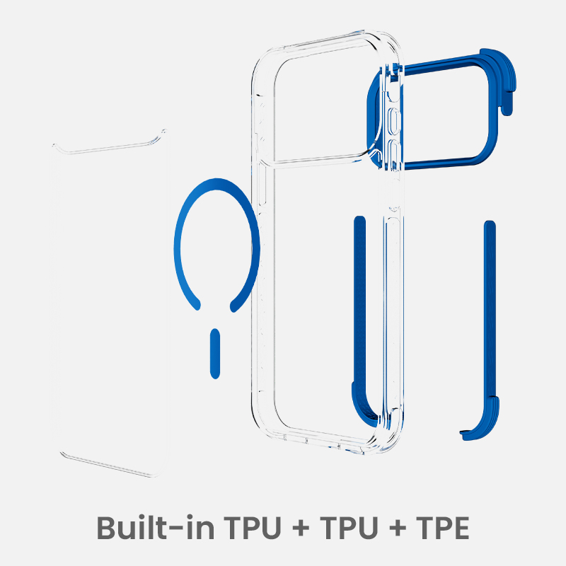 Layered TPU and TPE protective construction