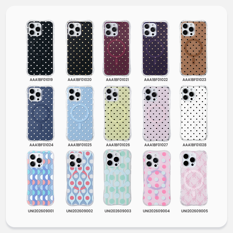 Multiple color and pattern options for universal phone case